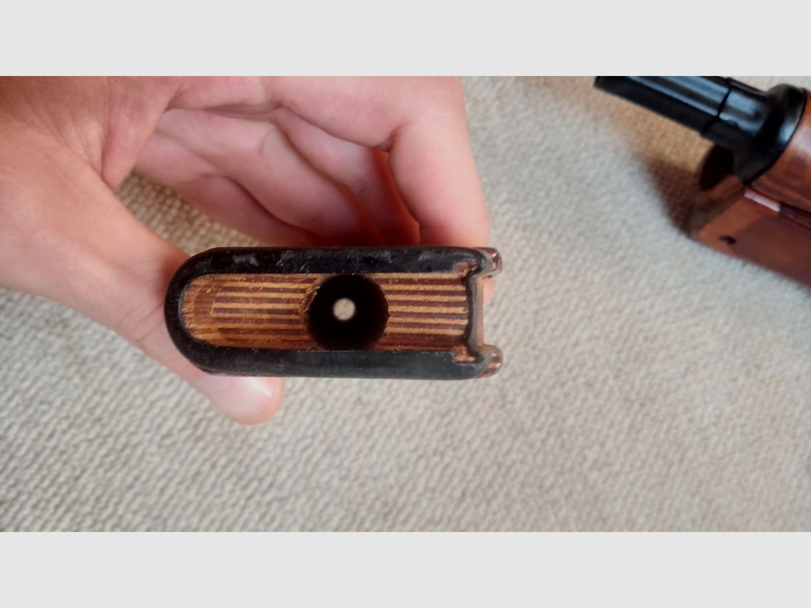 Original russischer RPK Griff & Handschutz aus Schichtholz mit Ferrule eingepasst für AK (AK74 / AK-100 / Saiga / AKM / Yunker 2/3/4 / Cybergun)