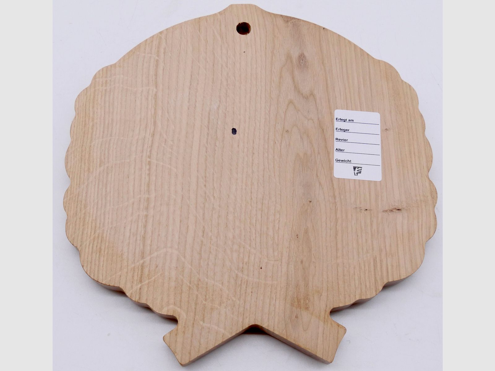 Plaques en chêne sculptées pour armes de sanglier Hell 17 cm