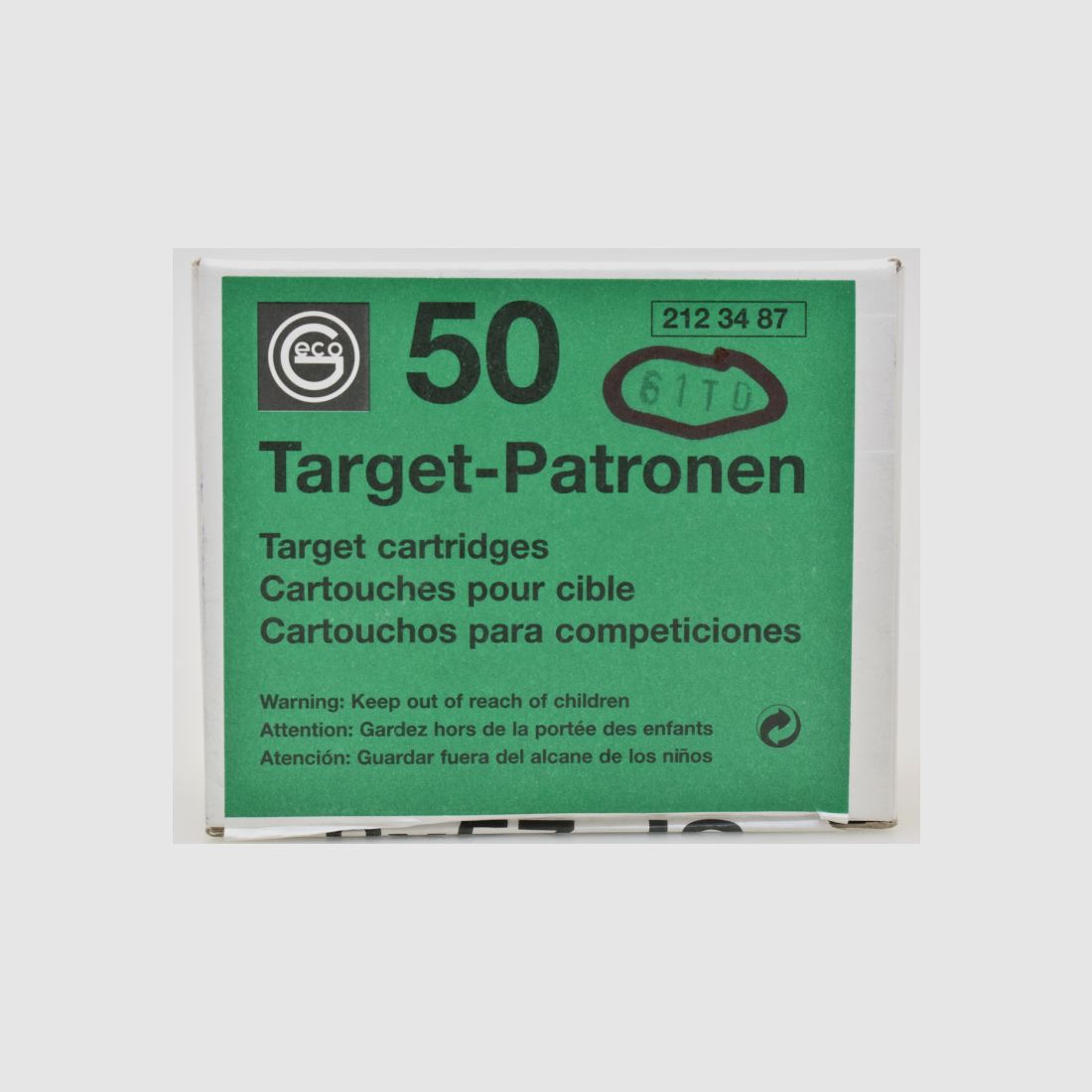 50 Geco Patronen 8x57JS - 12,0g. Target