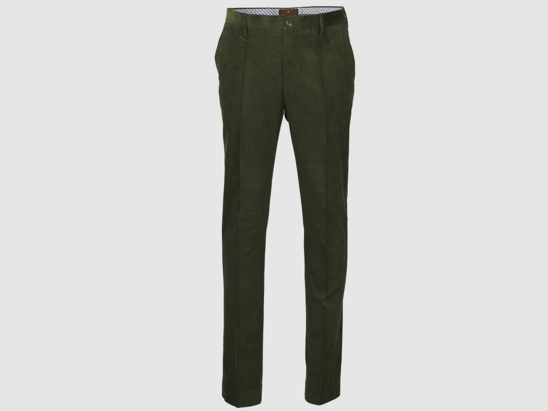 Laksen Men's Cord Trousers in Green