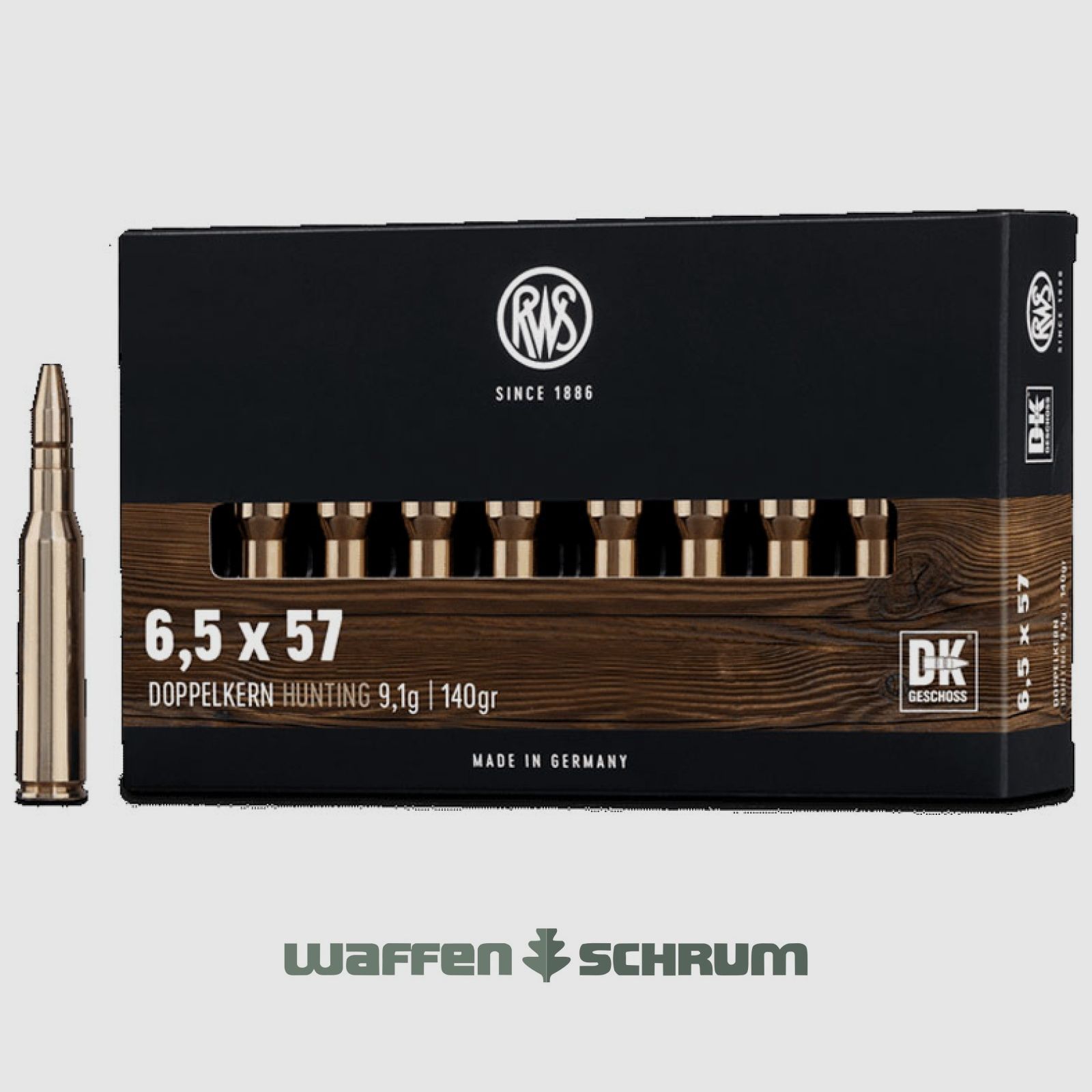 RWS Doppelkern 9,1g - 140gr 6,5x57
