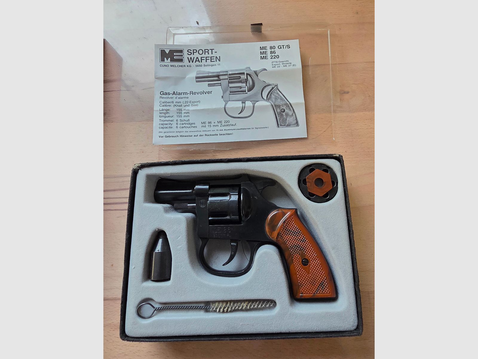 SRS Revolver ME 86 au calibre 6mm Flobert dans l'emballage d'origine Cuno Melcher