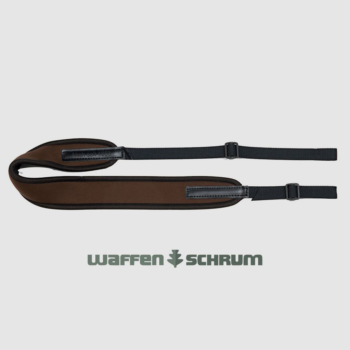 Correa de rifle AKAH acolchada de neopreno - marrón