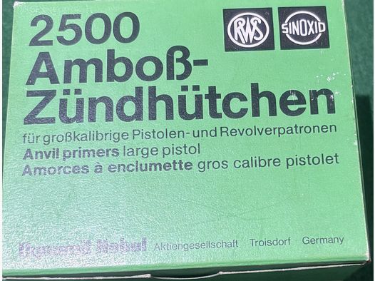 RWS Amboß-Zündhütchen 5,33 mm Nr. 5337 