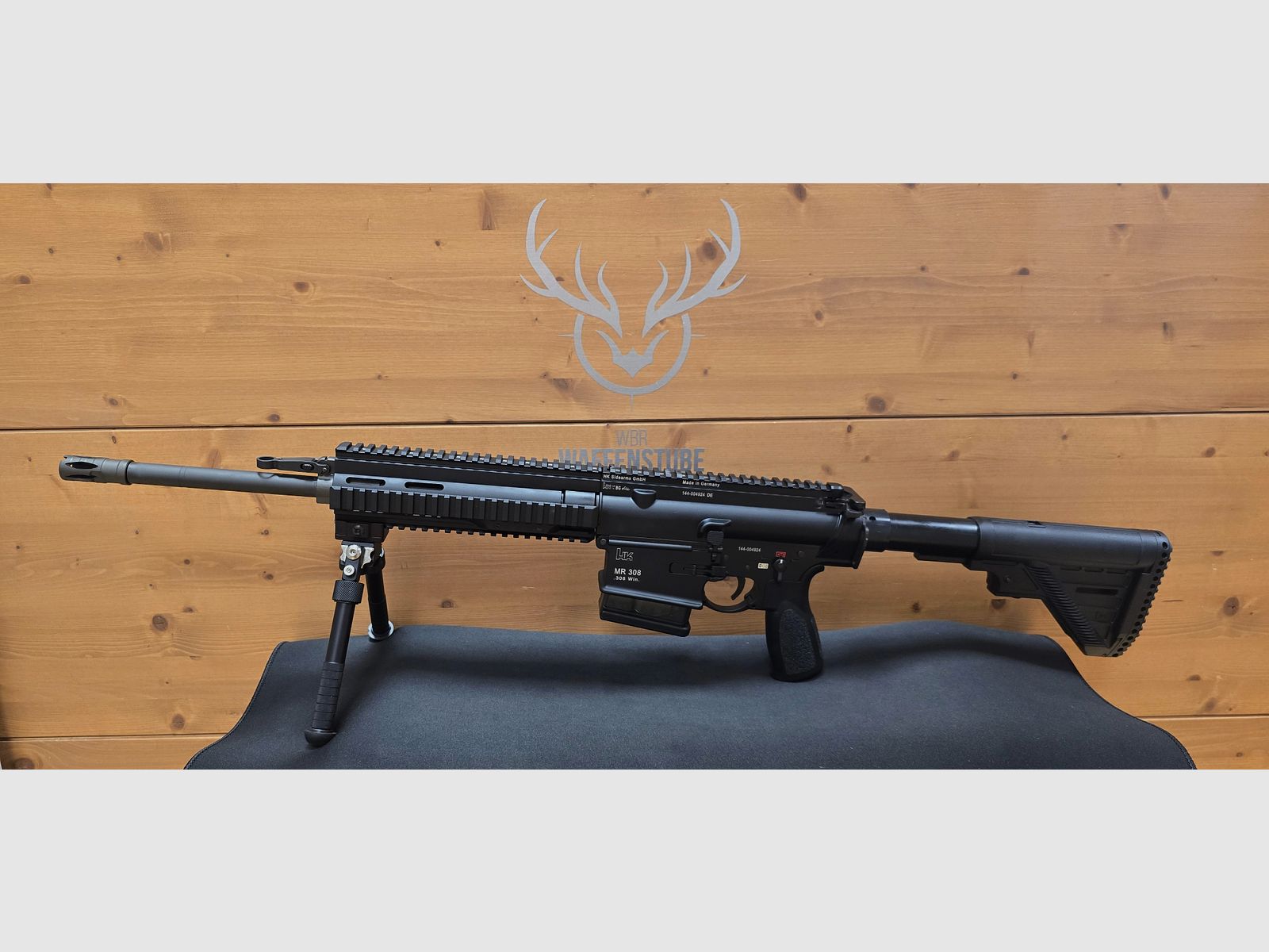 Heckler & Koch MR308 – top condition – proofed 2016 – precision semi-auto .308 Win with swivel and adjustable Atlas bipod