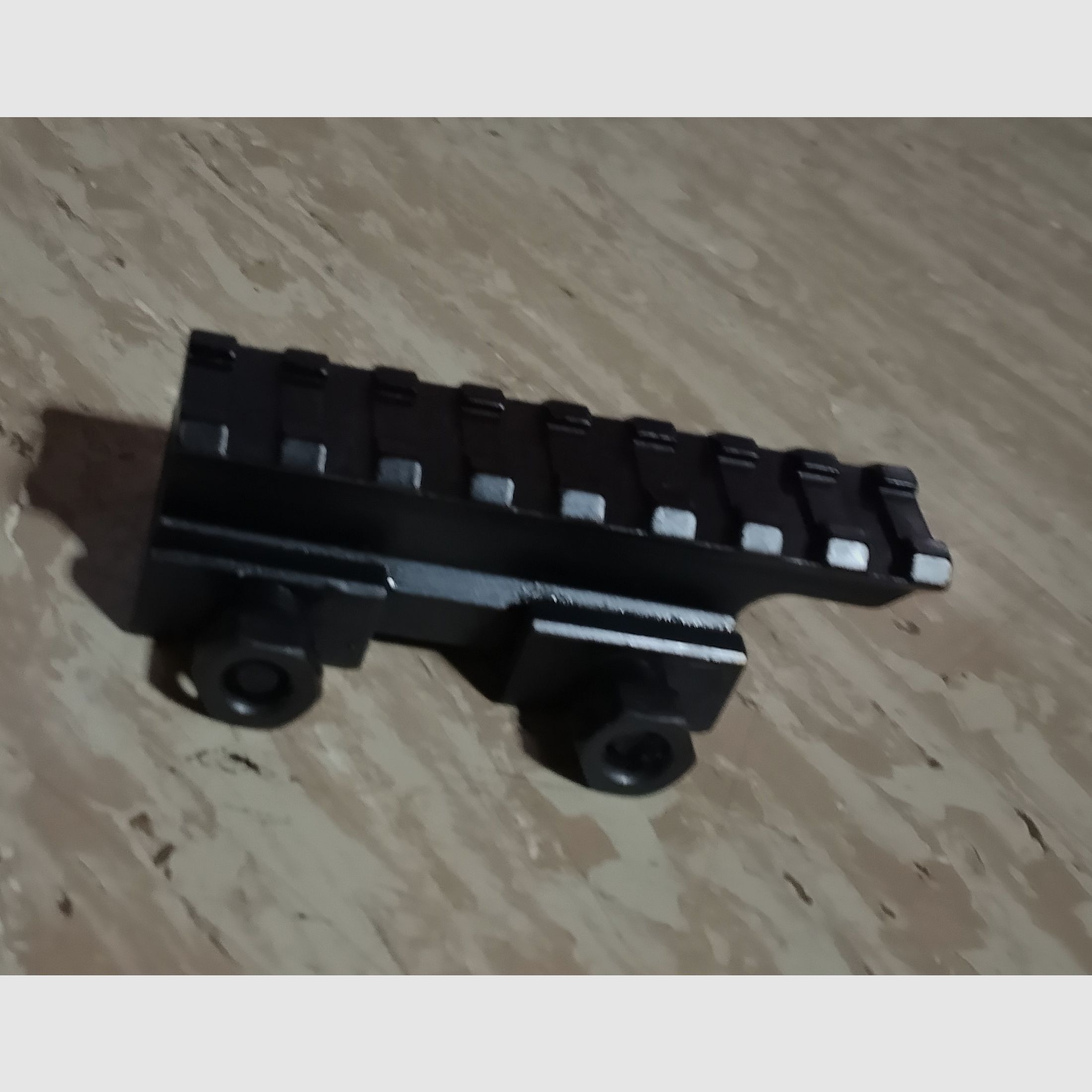 21mm Rail Picatinny Raiser erhöhung Montage Schiene 25mm hoch 80mm lang 