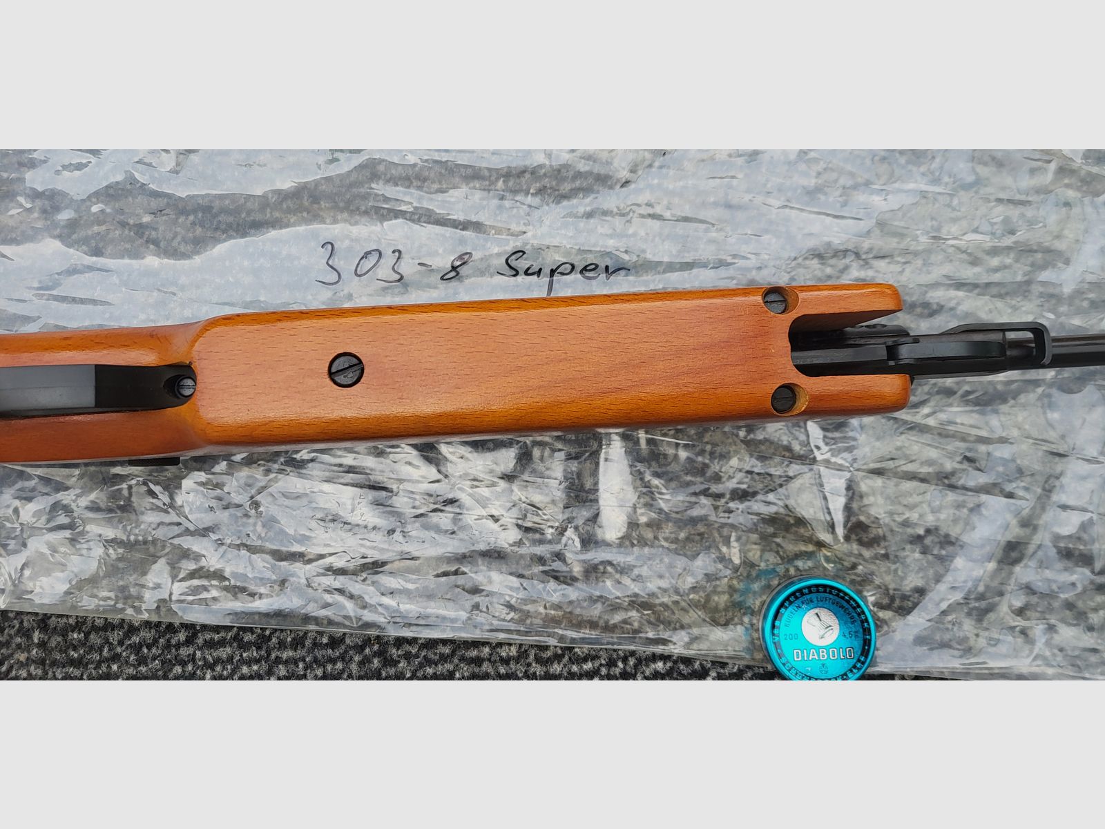 Carabina de aire DDR, Haenel 303 Super con dioptría