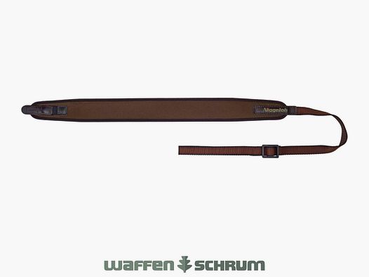Niggeloh geweerriem universeel neopreen - bruin met snelsluiting