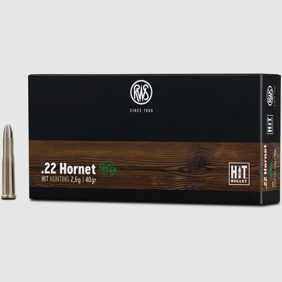 RWS .22 HORNET HIT 2,6G 40GR 20ER