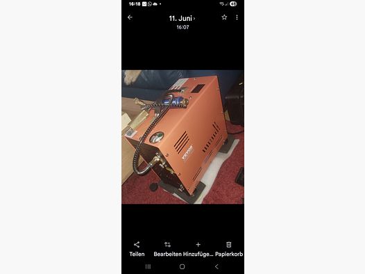 Vevor Compresor, 800Watt, 310Bar presión de trabajo, defectuoso
