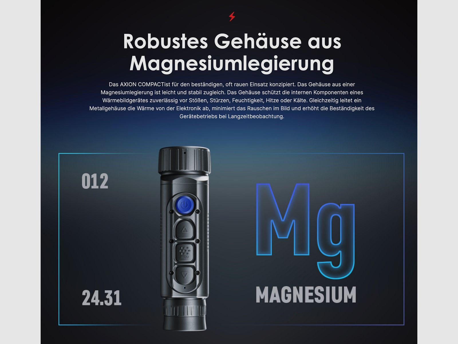 PULSAR 77508 warmtebeeldcamera Axion XG30 Compact tot 1300m Wifi Foto Video