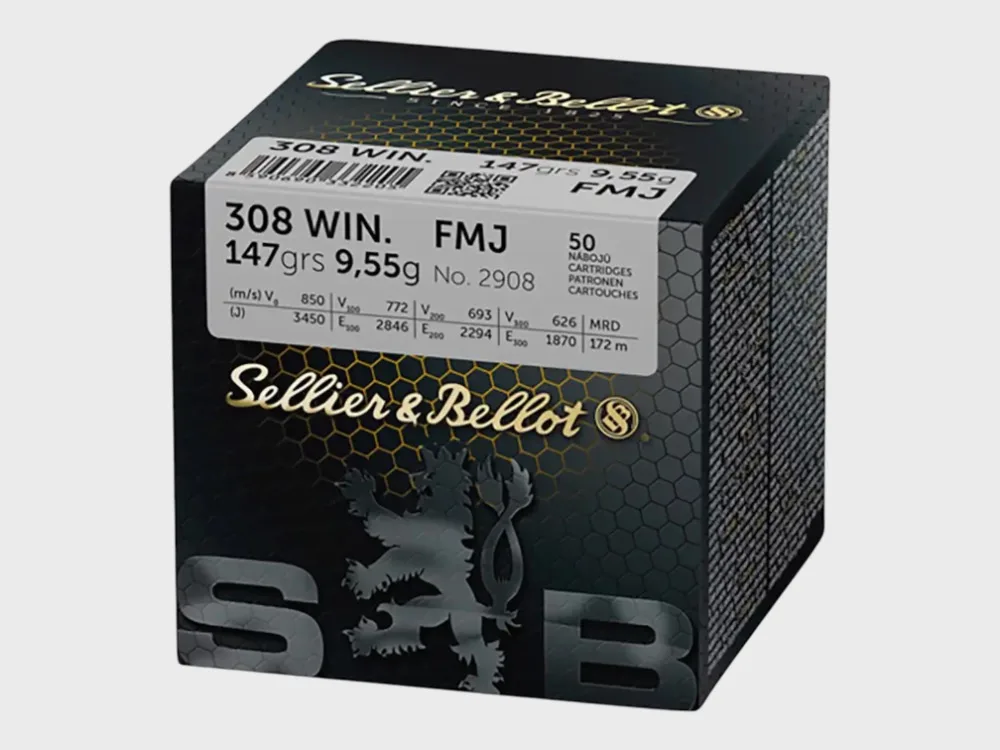 Sellier & Bellot .308 WIN / 147grs. / 50 pz., immagine 1 di 2