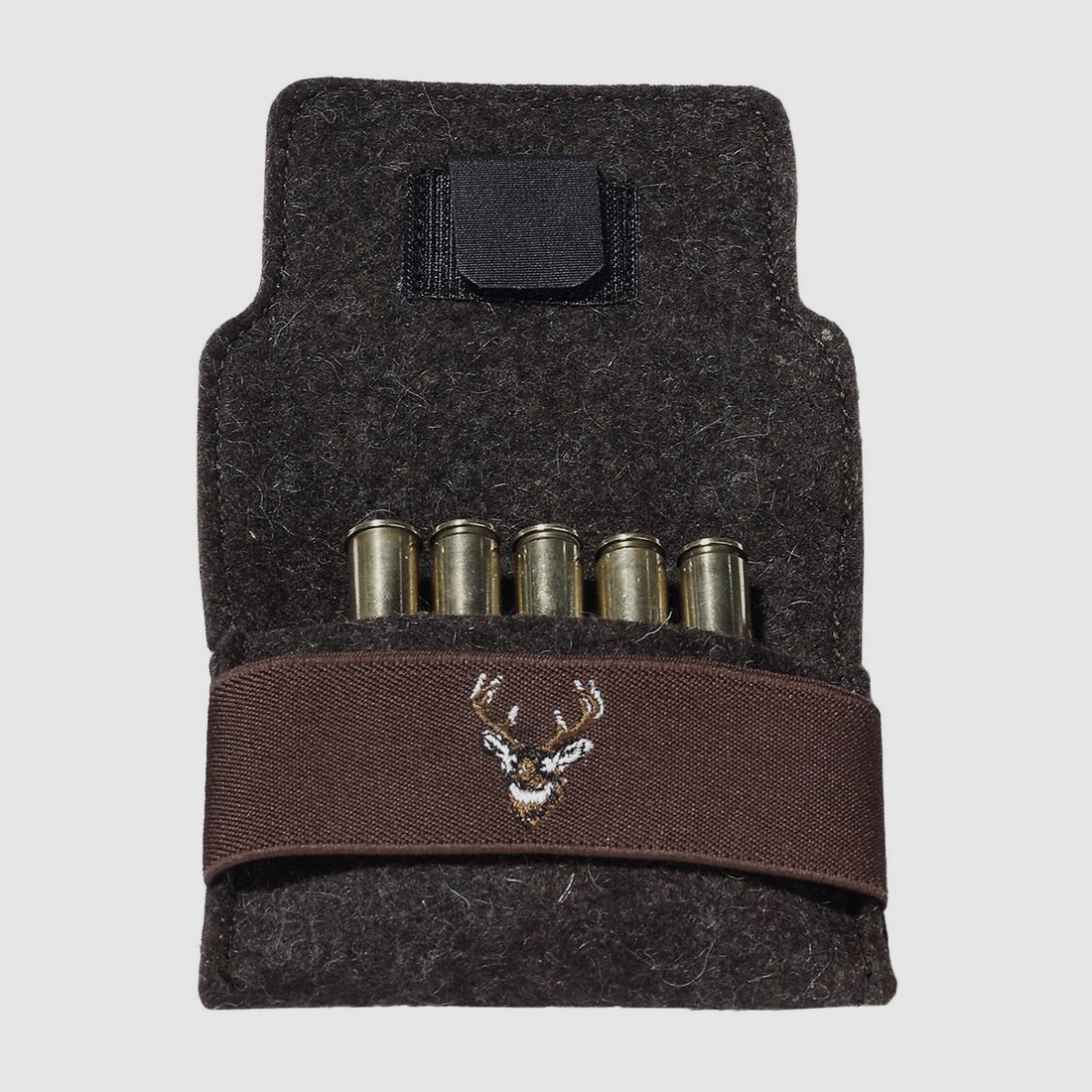 Felt cartridge case deer motif
