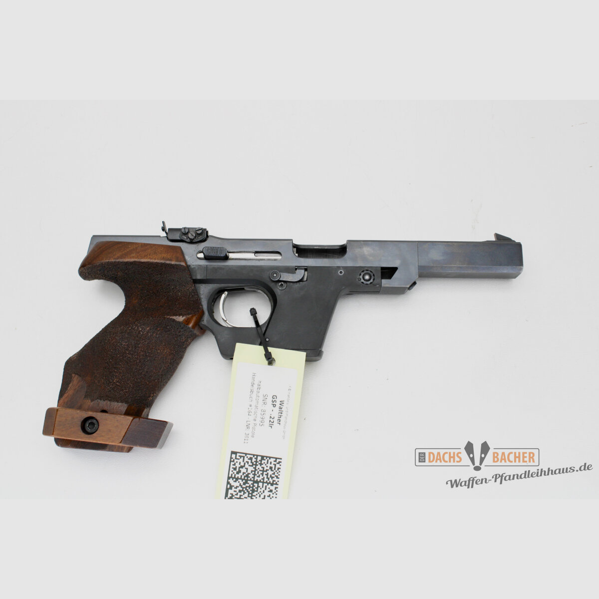 Pistole Walther GSP Kal. .22lfB Griff 85-95mm