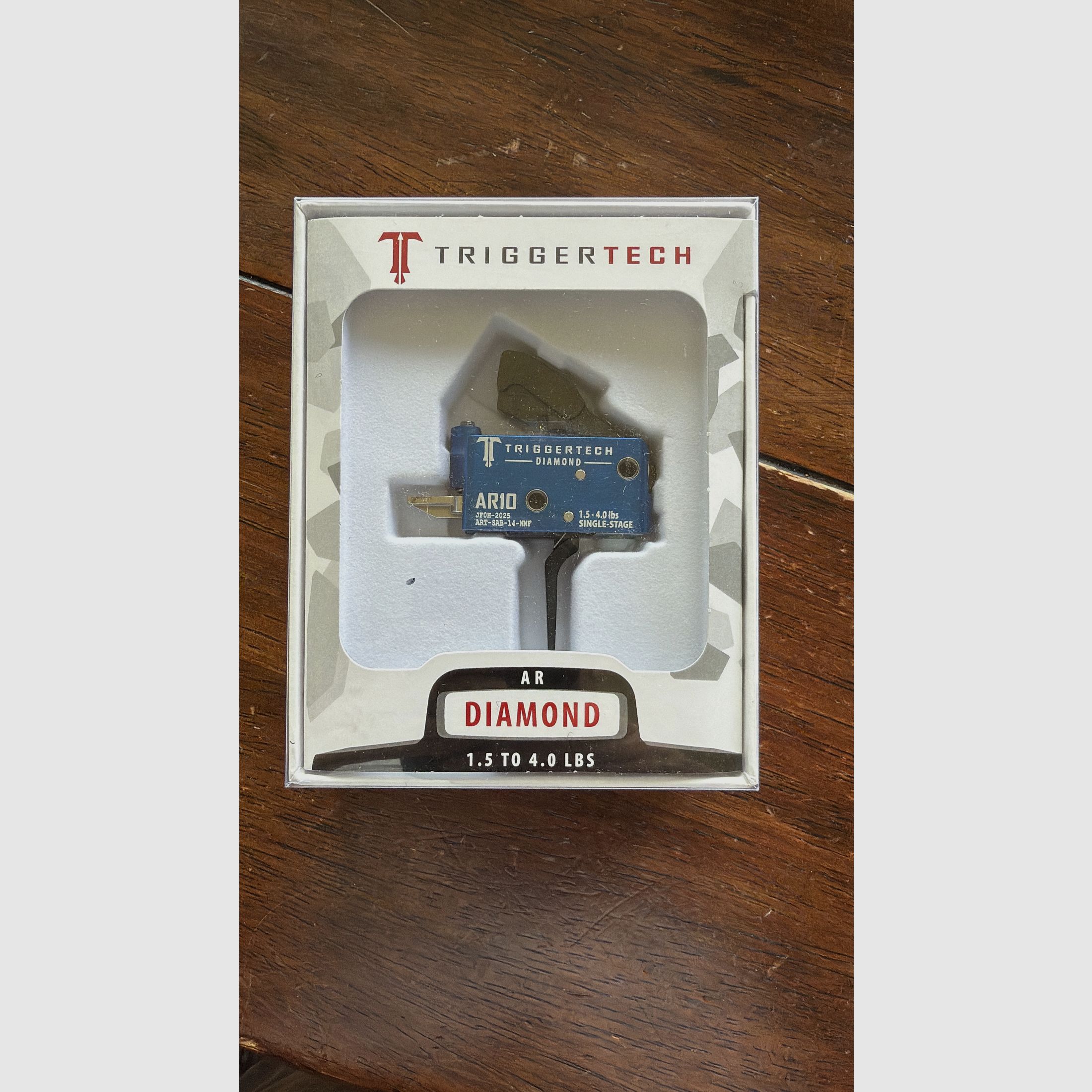 TRIGGERTECH Black Diamond Single Stage AR 10 Match Abzug 1.5 TO 4.0 LBS Für Oberland, Hänel, Schmeisser, AR 15, AR 10