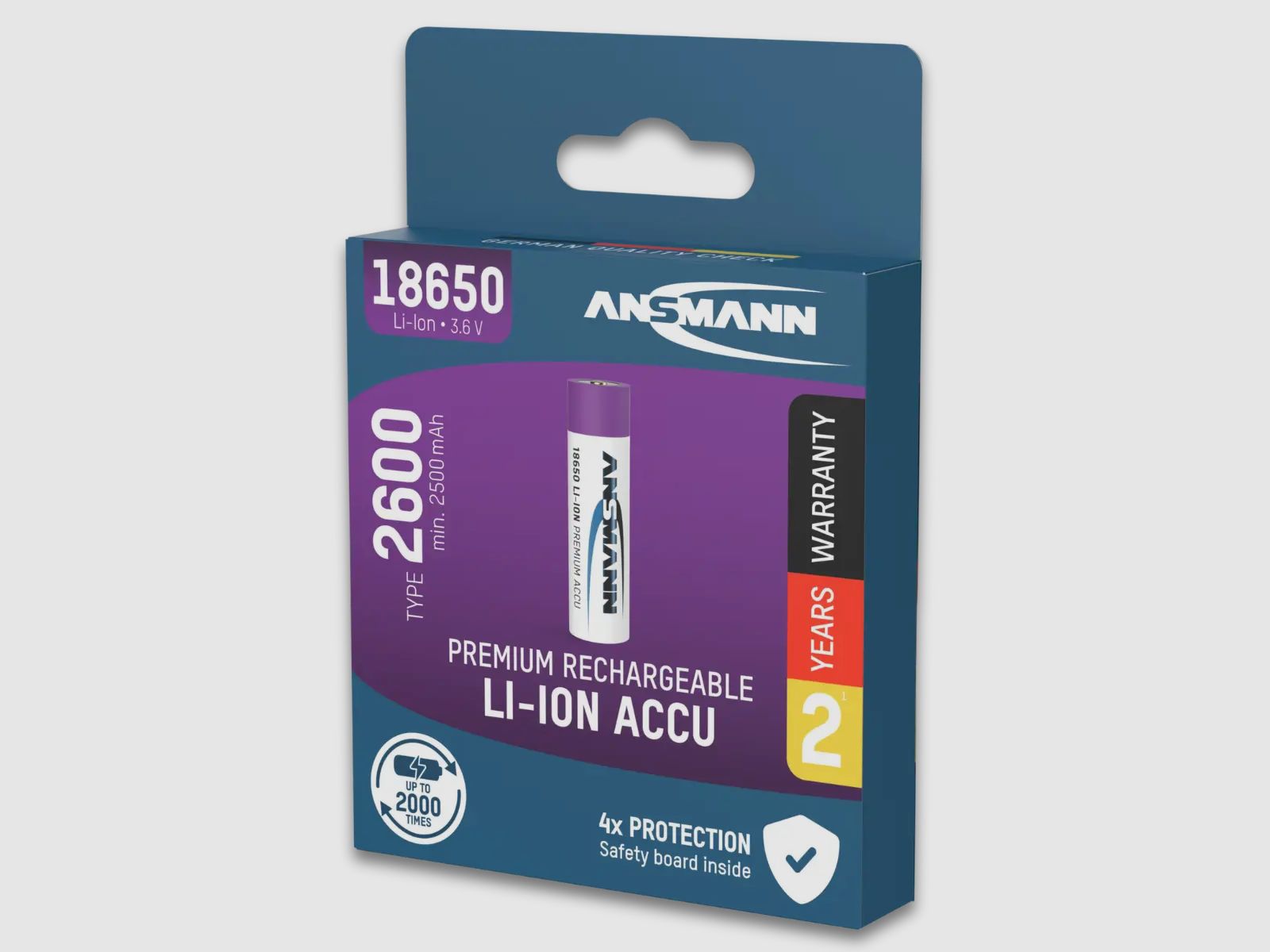 Ansmann Lithium-Ionen Akku 18650