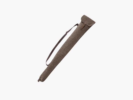 Flintenfutteral aus Wollfilz mit Leder