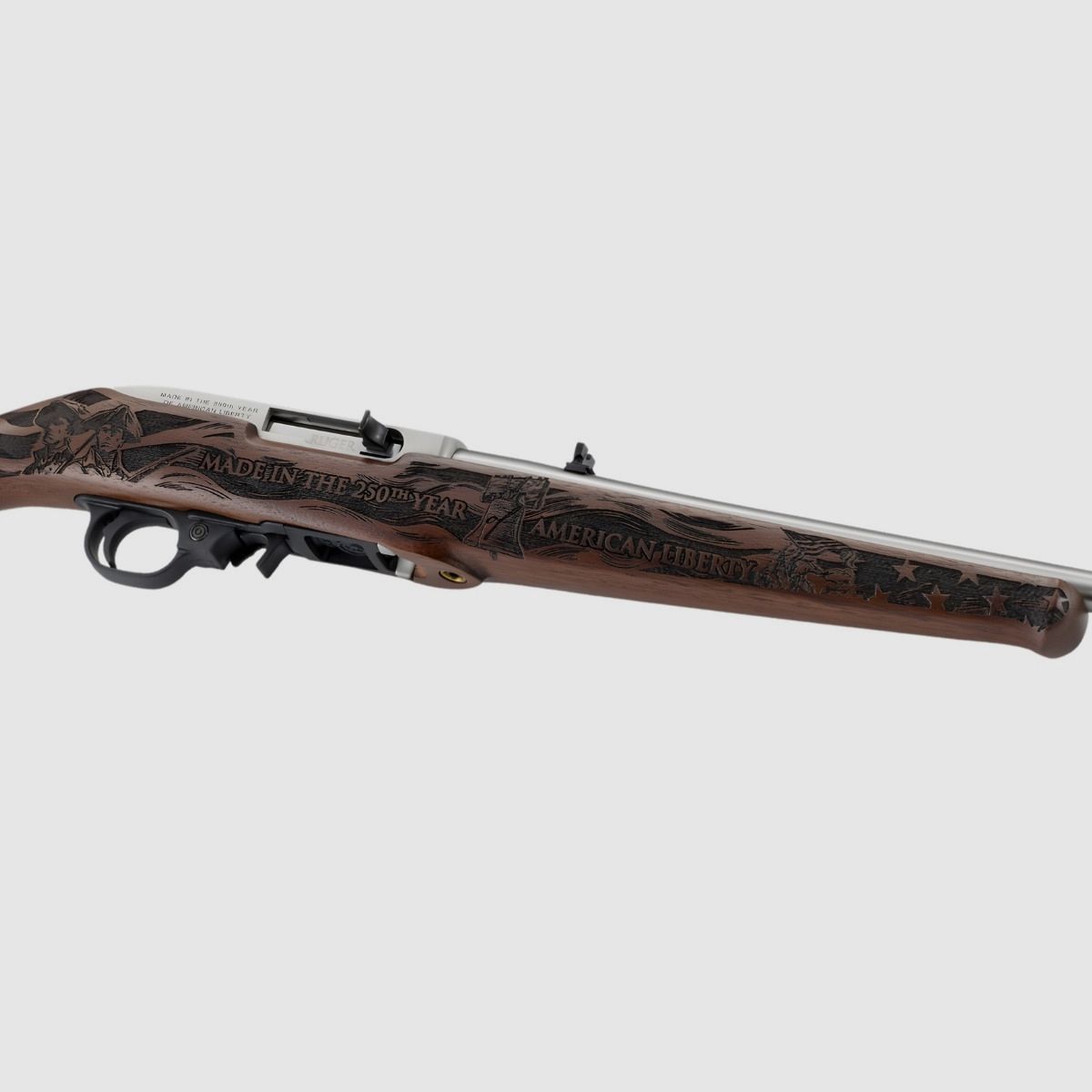 Ruger 10/22 roestvrij staal – hout – gelimiteerde editie ter gelegenheid van het 250-jarig bestaan van de VS – (32038), afbeelding 9 van 15