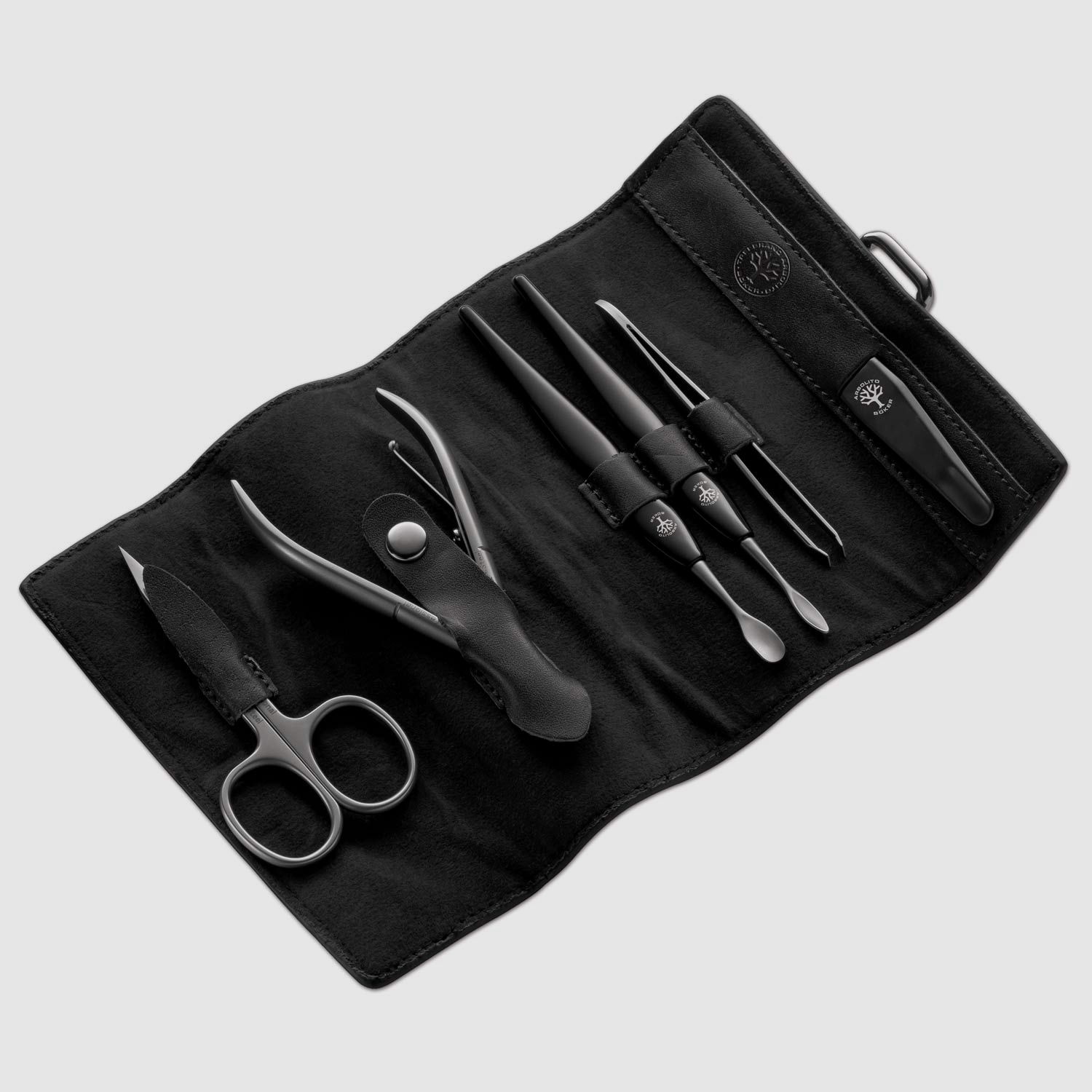 ManikÙr-Set Traveler Arbolito Rindleder-Etui