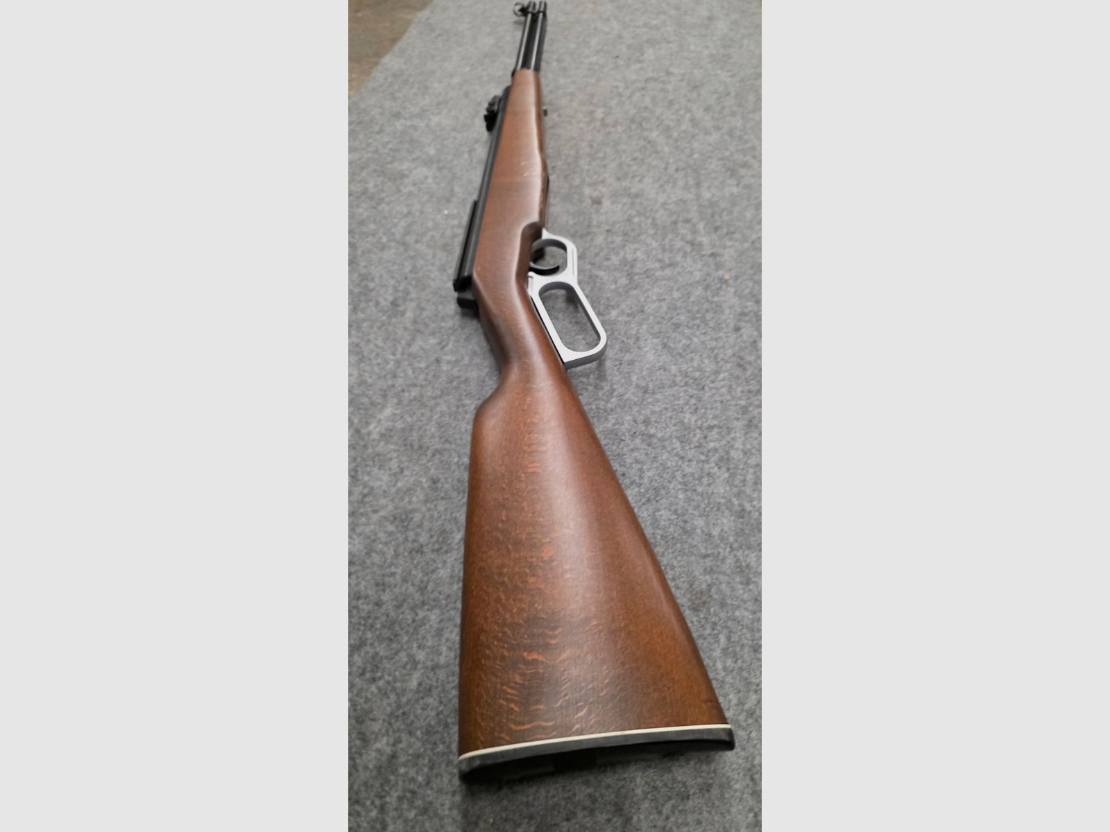 Con foglio pubblicitario e manuale d'uso !!! Raro fucile ad aria compressa Western a leva inferiore Haenel Mod. 580 in ottime condizioni, immagine 11 di 20