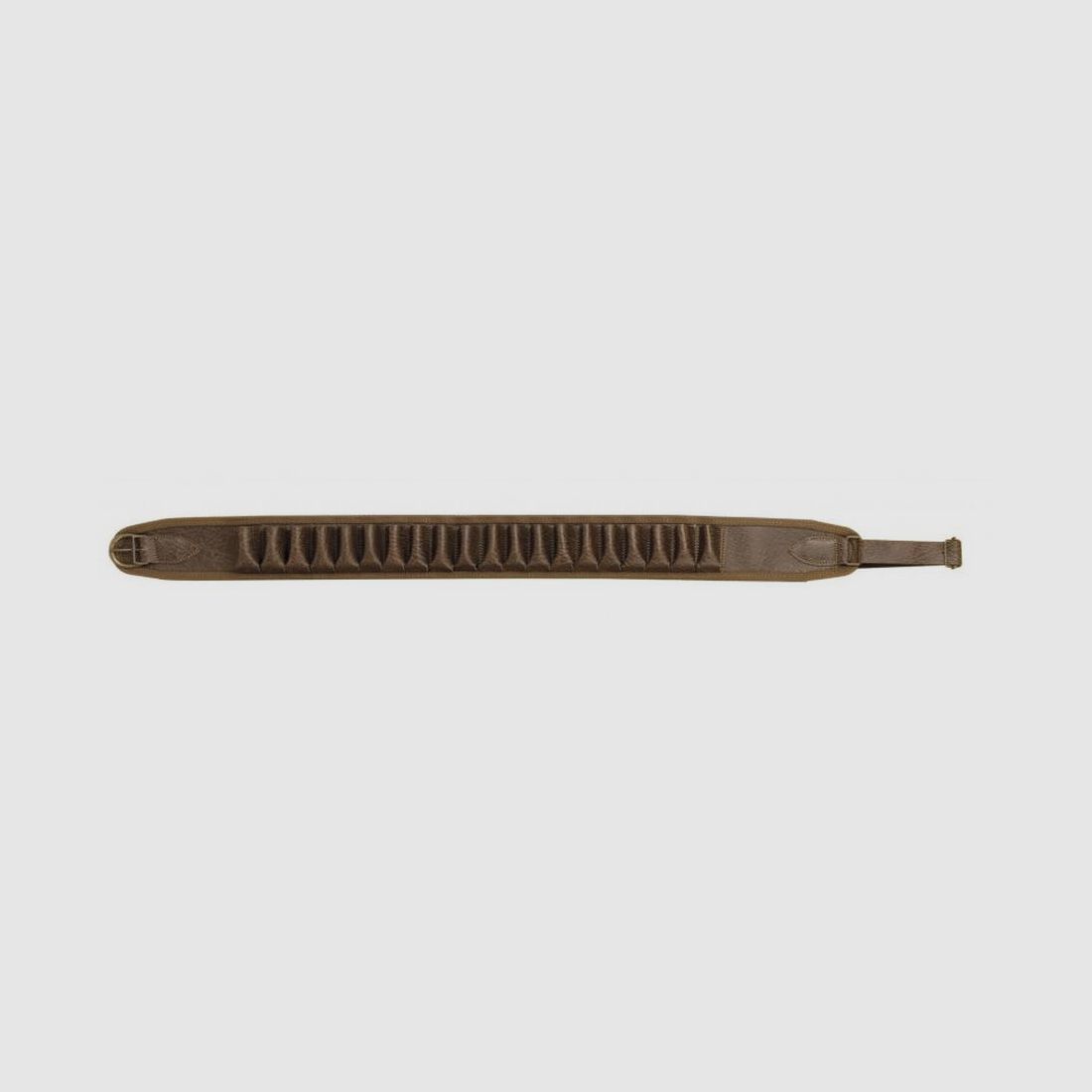 Patronengürtel Vinyl Lederoptik Braun Country Sellerie - Widerstandsfähig und Praktisch - Für Kaliber 12 - Einfacher und Sicherer Transport, Bild 1 von 5