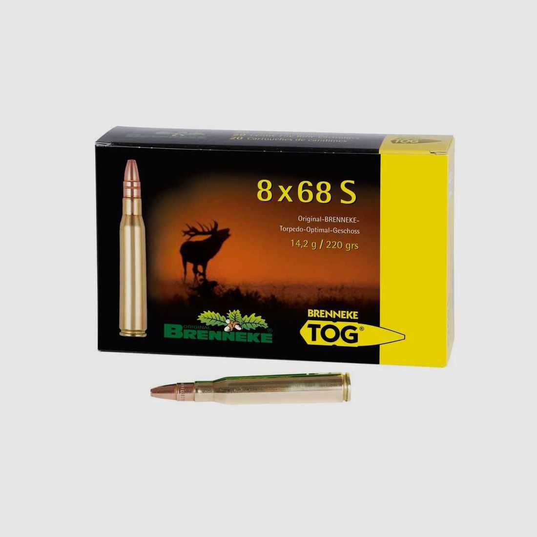8x68S TOG 14,2g/220grs. Brenneke