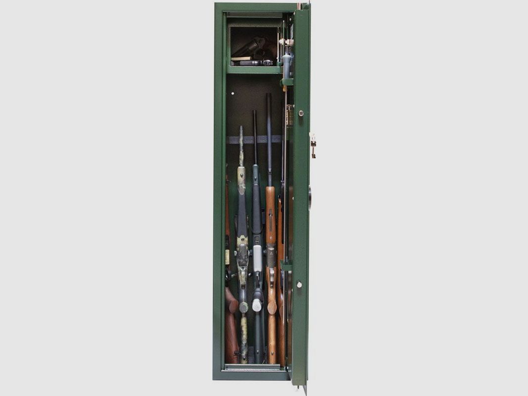 Novcan Gun Cabinet G3/6-350 Green electronic keypad lock right door, image 2 of 2