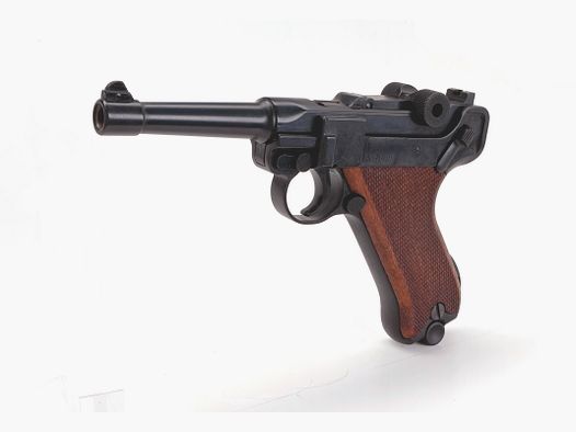 ME Mod. P 08, Cal. 9 mm P.A. scoppio, brunito nero