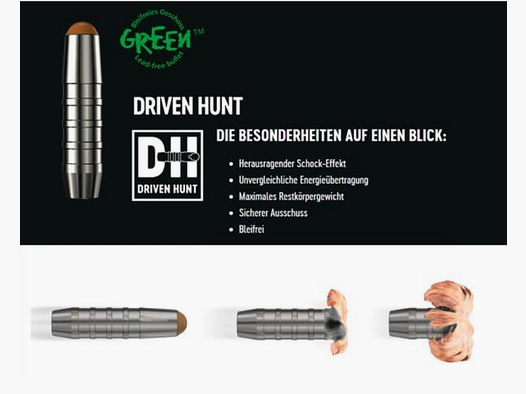 RWS Kal. 3.. Büchsen .300WinMag DrivenHunt 20 Stk 10,7g/165grs bleifrei