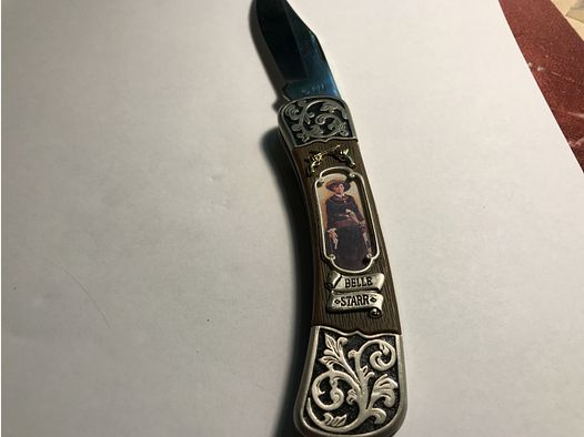 Belle Starr Franklin Mint Taschenmesser, Sammler Edition Wild West Legends