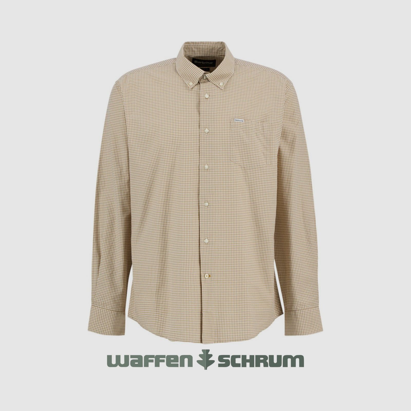 Barbour Hemd Finwell Gingham Regular Stone