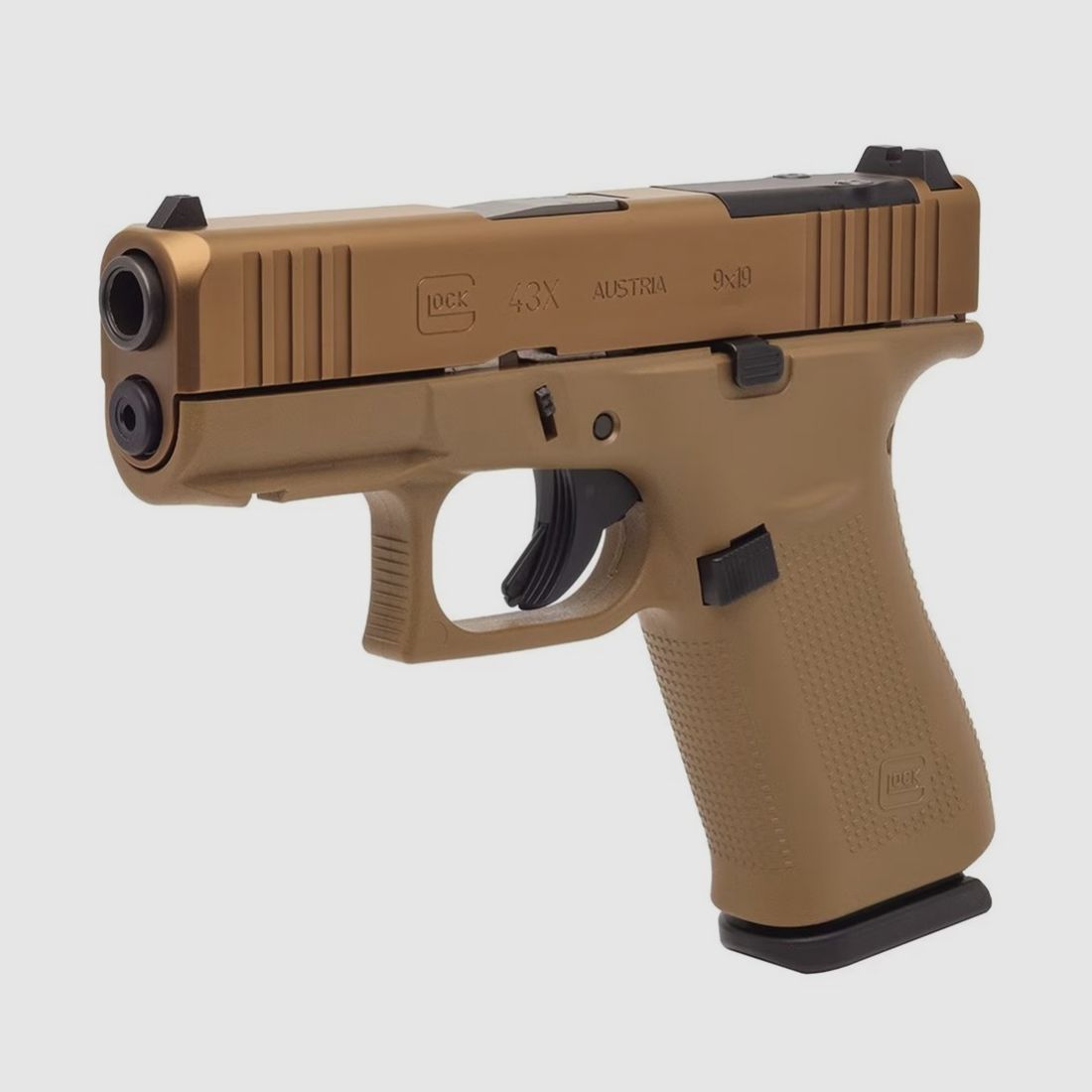 Glock Pistol Mod. 43X MOS-K, Cal. 9x19, coyote