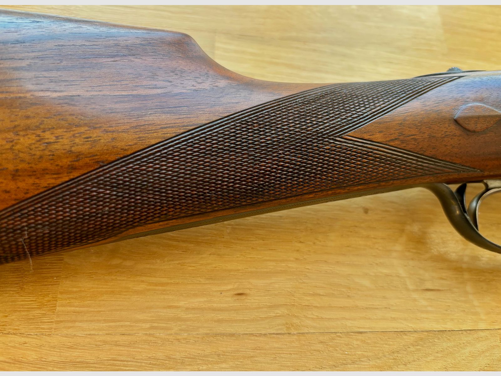 Grulla Seitenschloss Querflinte - Modell 215 - Cal. 12/70 - ejecución de alta calidad - año de fabricación 1977