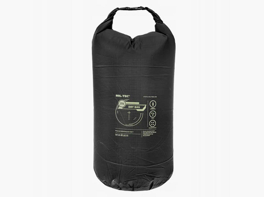 Bolsa impermeable - 25 litros - Negro