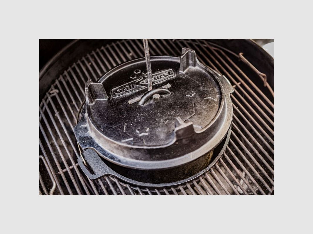 Grillfürst Deckelheber und Schürrhaken 35cm