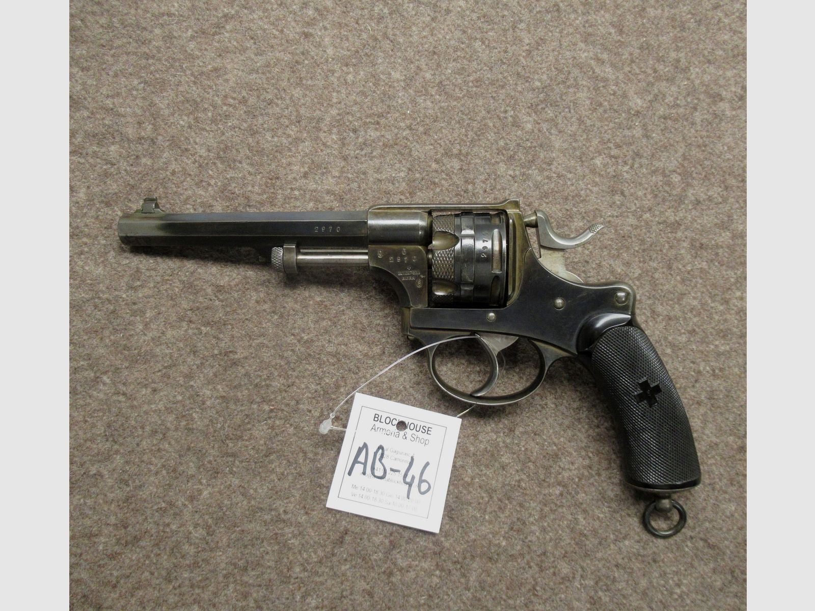 AB-46 revolver W+F mod. 1878 kal. 10.4mm, afbeelding 2 van 3
