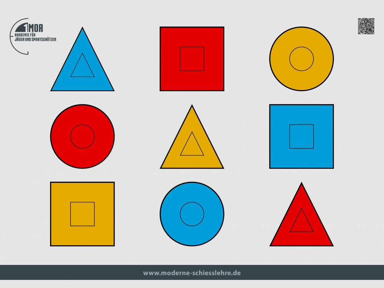 Dot Drill Schiescheibe Querformat