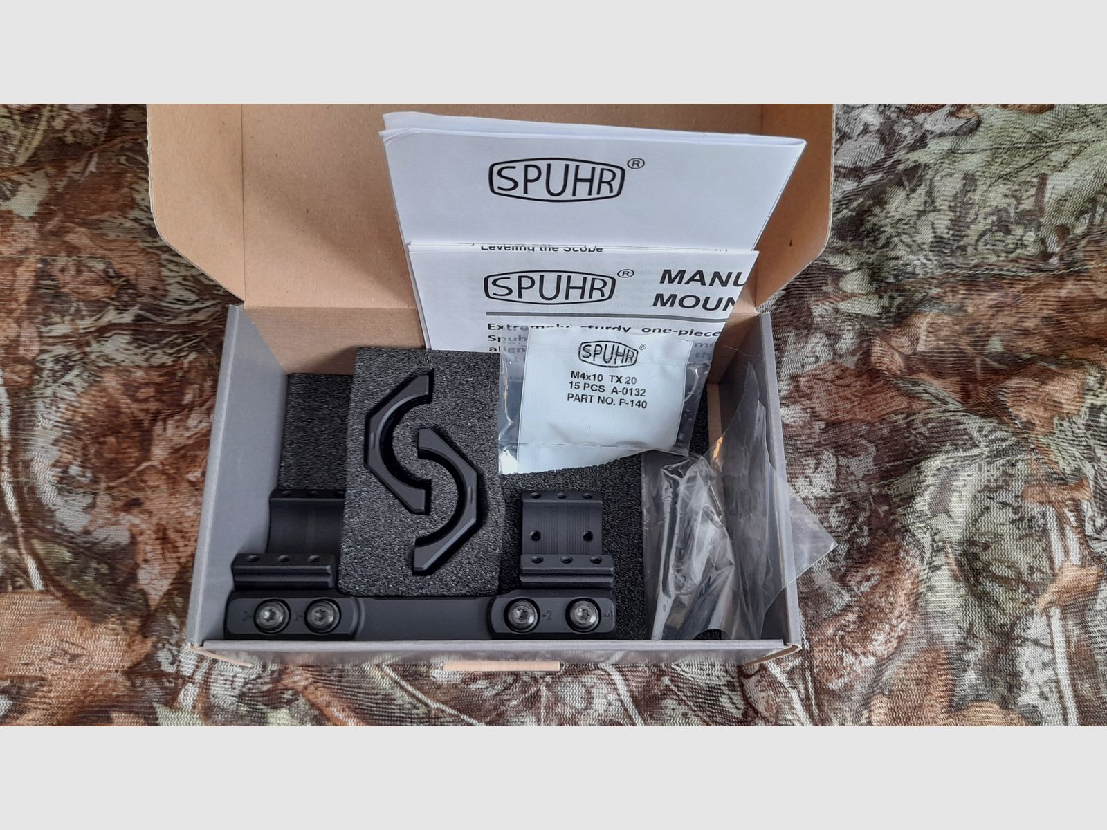 Spuhr SP-5602 Zielfernrohrmontage - Ø35mm - Höhe 38mm - 6 Mil / 20.6 MOA Vorneigung 