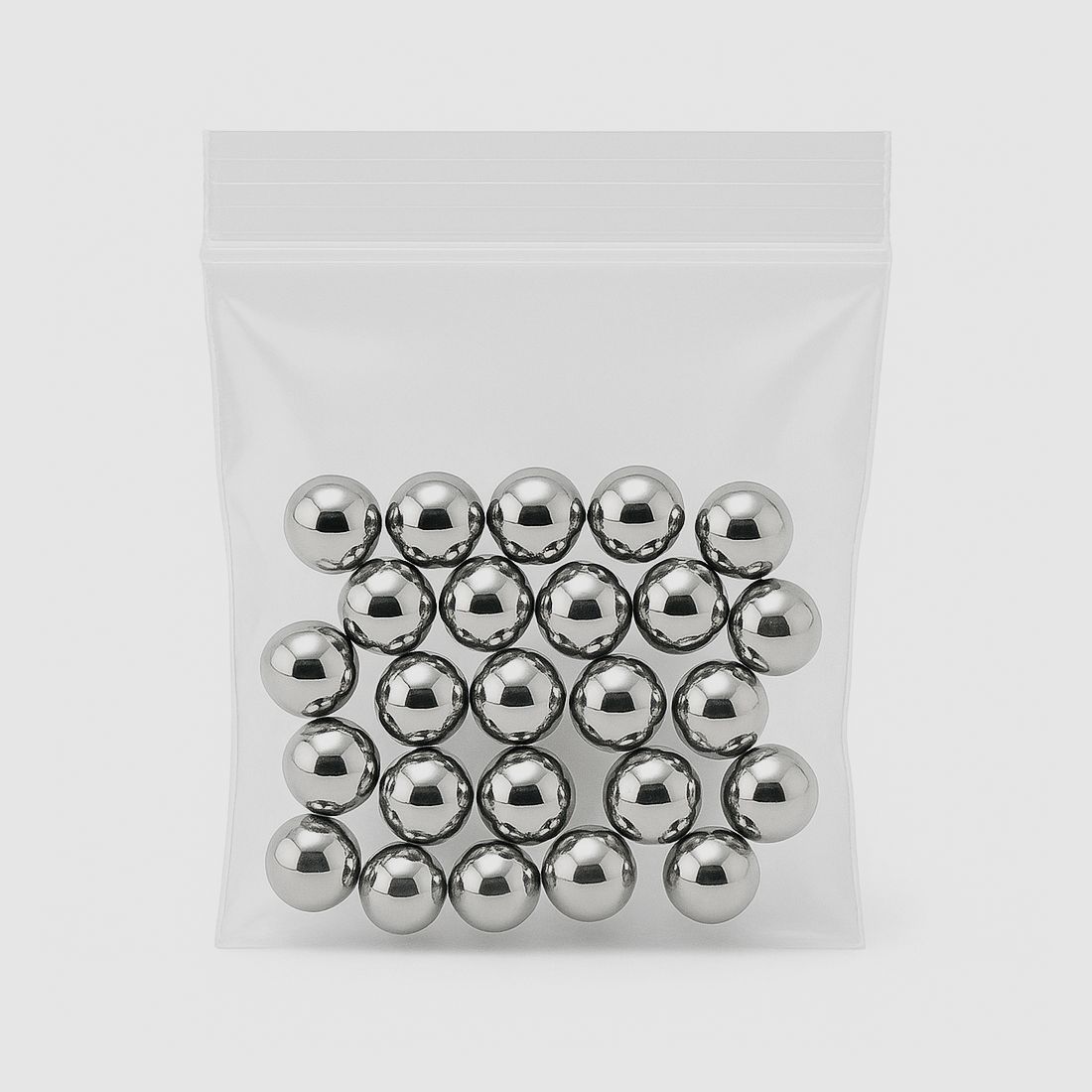 50x 8mm Stahlkugel verchromt