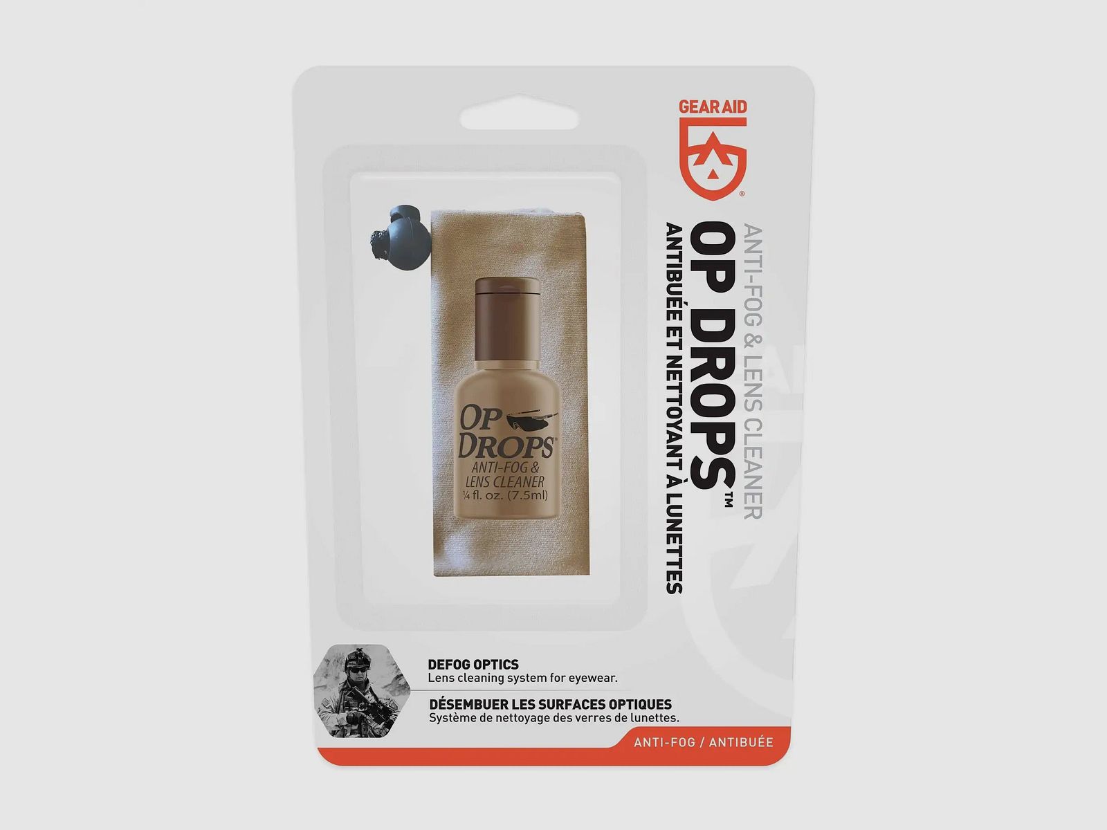 Gear Aid Gear Aid Op Drops Antibuée - Nettoyant pour lentilles 7,4 ml