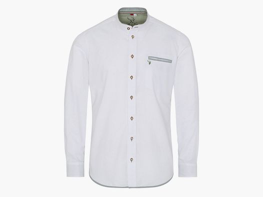 SPIETH & WENSKY Nori Camicia Slim Fit bianco/ verde