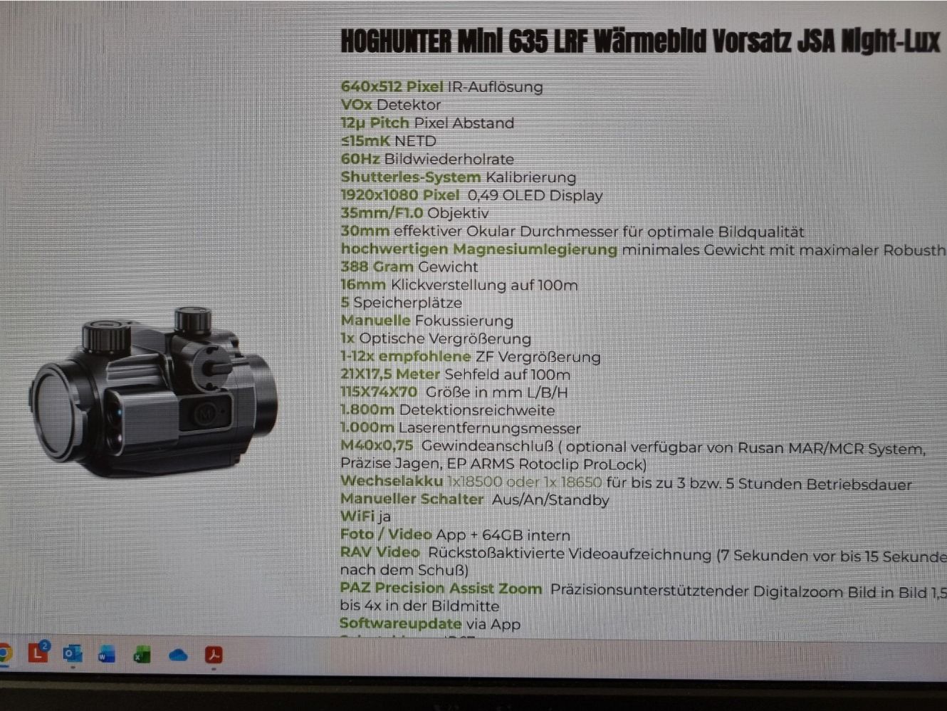 HOGHUNTER Mini 635