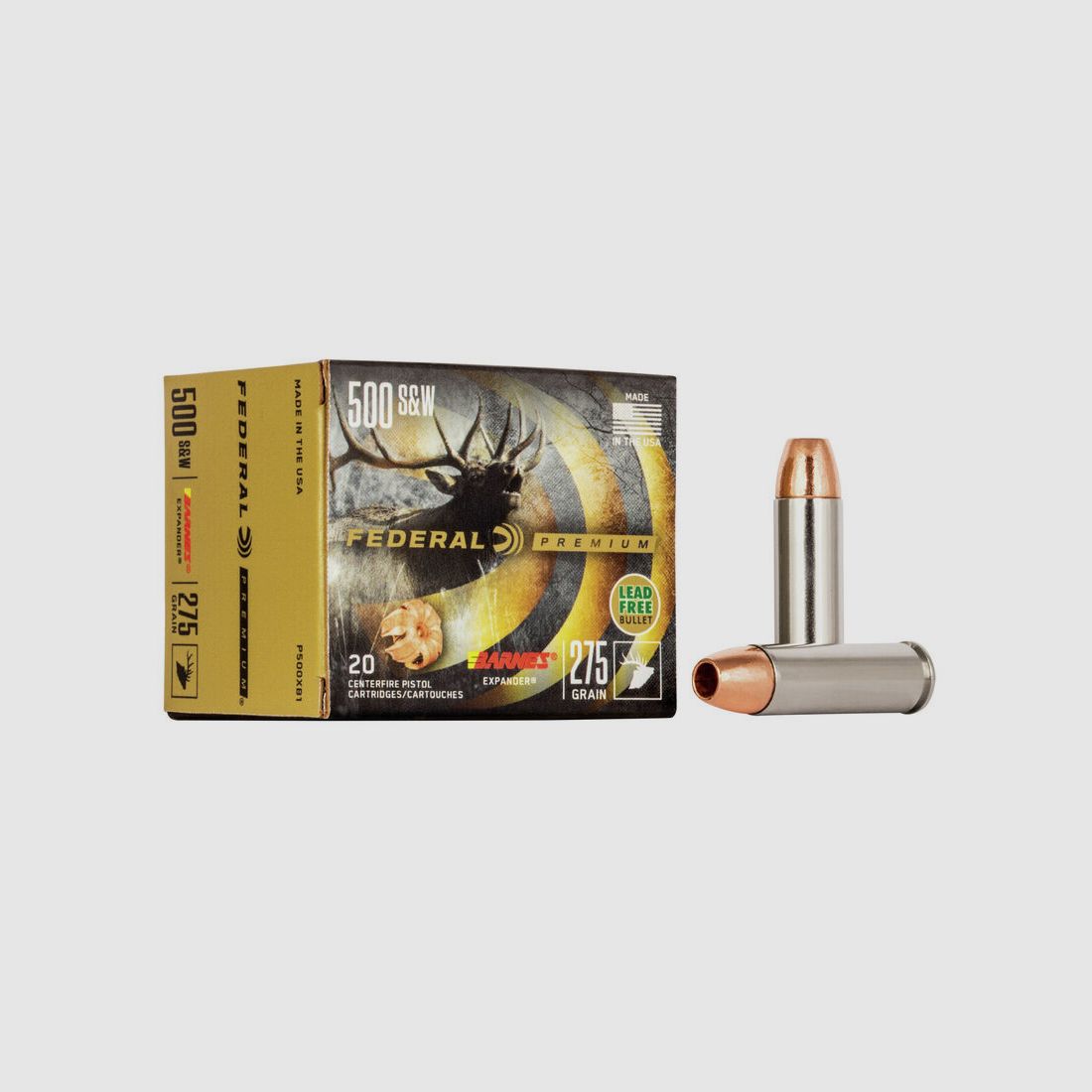 Federal Premium Barnes Expander .500 S&W 275GR HP 20 Patronen