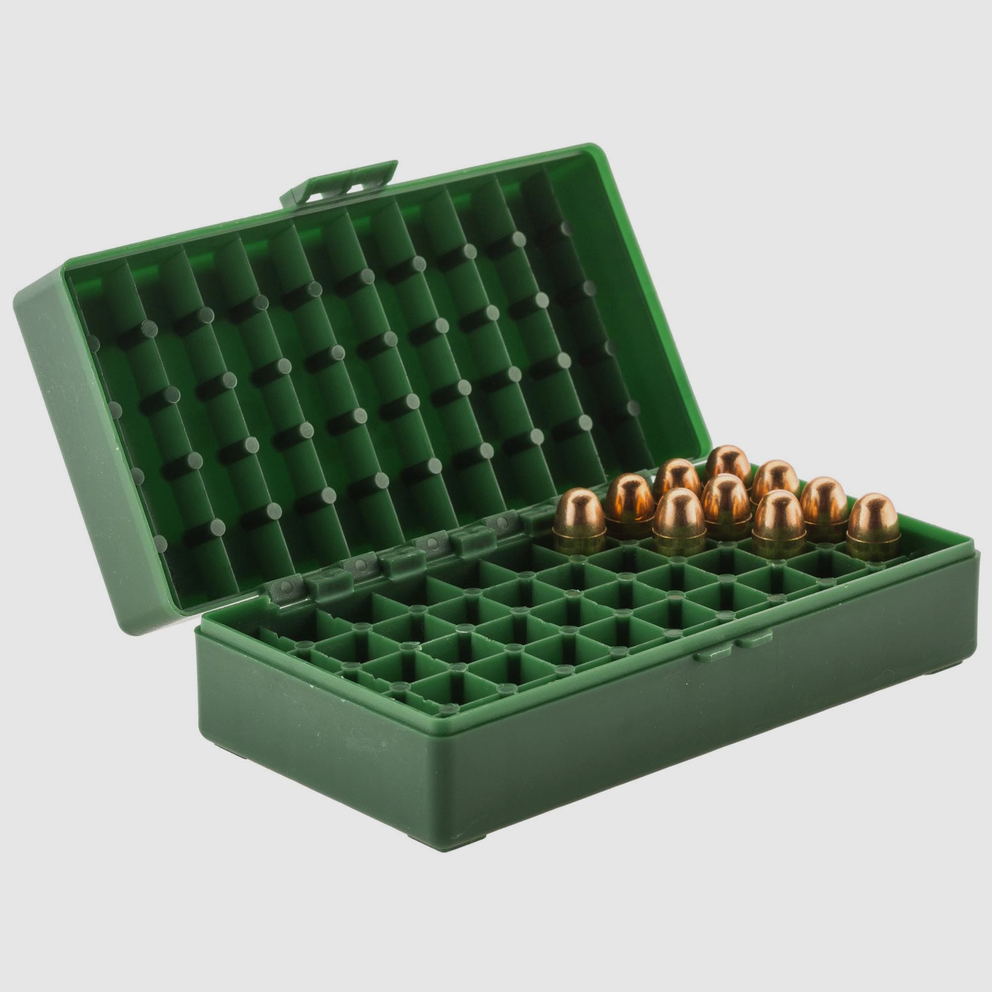 MEGALINE scatola porta 50 cartucce cal. 45 ACP, immagine 1 di 3