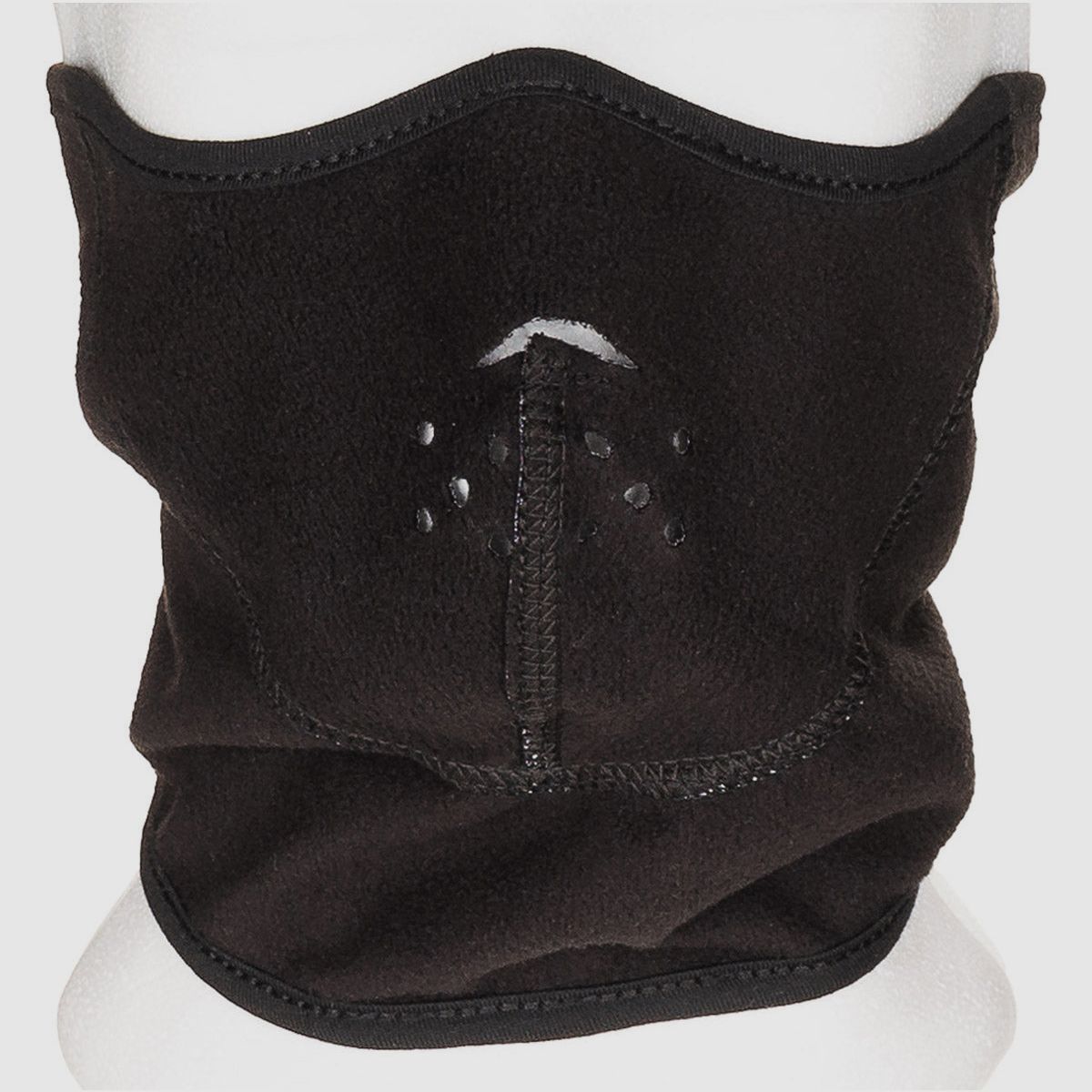 Kälteschutzmaske, Fleece, schwarz, winddicht, wendbar