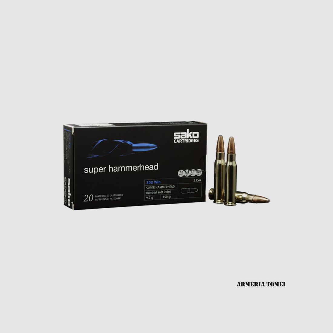 SAKO – 308 Win. SUPER HAMMERHEAD 9,7g / 150gr. Bonded Soft Point (20pz) -235A