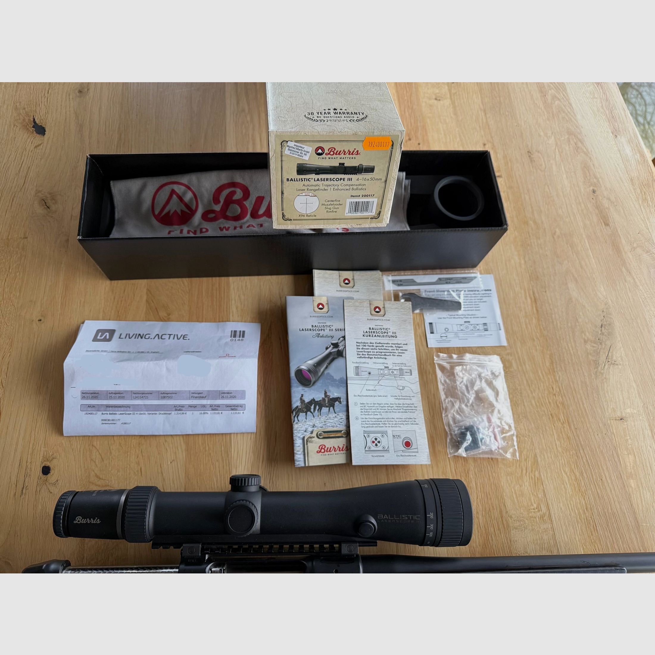 Burris Ballistic Laserscope 3 III 4-16x50 No 308 PRC Tikka 223 Creedmoor FPVO Wärmebild Nachtsicht Leica Swarovski Zeiss Kahles
