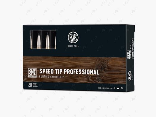 Boite de 20 cartouches à balle de grande chasse RWS SPEE TIP PRO Calibre .300 WIN MAG - 165 GR
