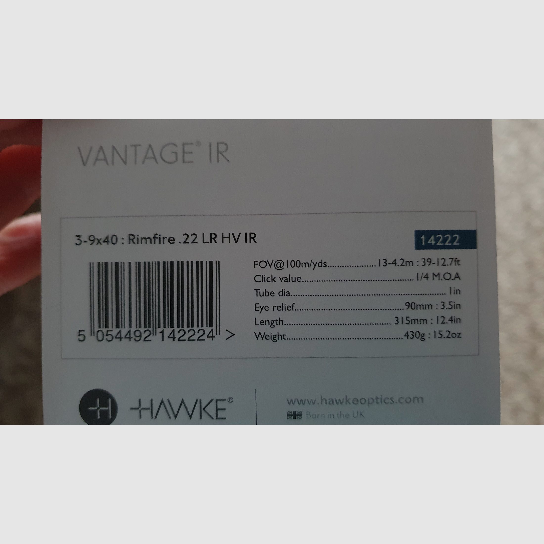 Hawke Vantage 3-9x40 Rimfire HV IR