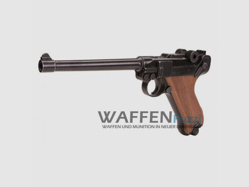 ME P04 pistola a salve 9mm in stile antico con impugnatura in legno